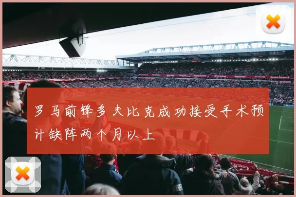 罗马前锋多夫比克成功接受手术预计缺阵两个月以上